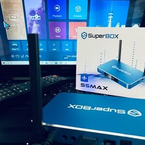 Nice Blue Streaming Device Android TV Box For More TV Viewing Channels